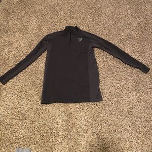 Black Gymshark quarter zip Size S